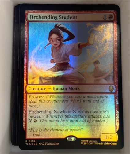 2025 Avatar: The Last Airbender #139 Firebending Student — front