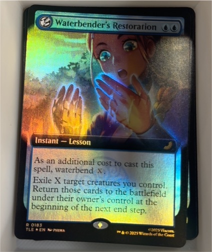 2025 Avatar: The Last Airbender TLE #0183 Waterbender's Restoration — front