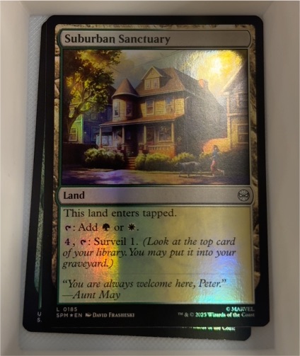 2025 MTG Marvel's Spider-Man #0185 Suburban Sanctuary — front