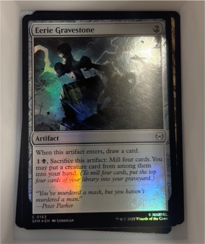 2023 Magic: The Gathering #016 Eerie Gravestone — front