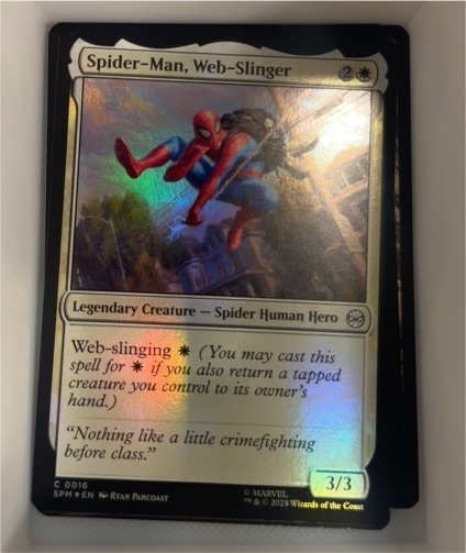 2025 Magic: The Gathering #0016 Spider-Man, Web-Slinger — front