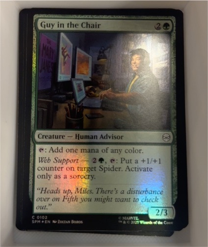 2025 Marvel's Spider-Man #102 Guy in the Chair — front