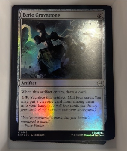 2025 Magic: The Gathering Eerie Gravestone — front