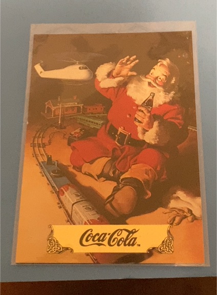 1994 Coca-Cola Series 3 #S22 Santa Christmas Collectors Card — front