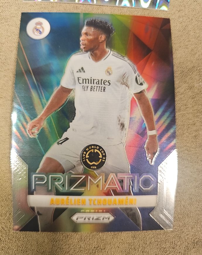 2025 Panini Prizm FIFA Club World Cup Prizmatic #23 Aurélien Tchouaméni — front