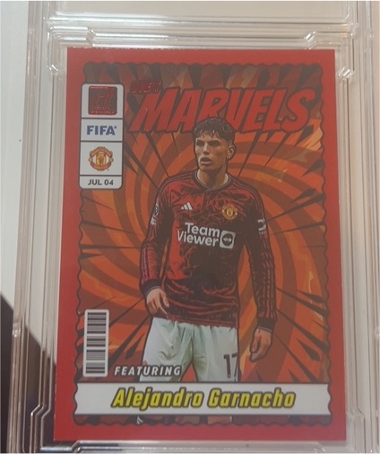 2023-24 Panini Donruss #14 Alejandro Garnacho Net Marvels — front