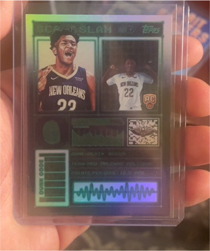 2025-26 Topps Basketball Black Friday Scan and Slam #SS-38 Dereik Queen — front
