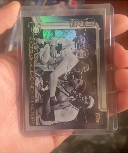 2025 Topps Blackout IND Pacers Team — front