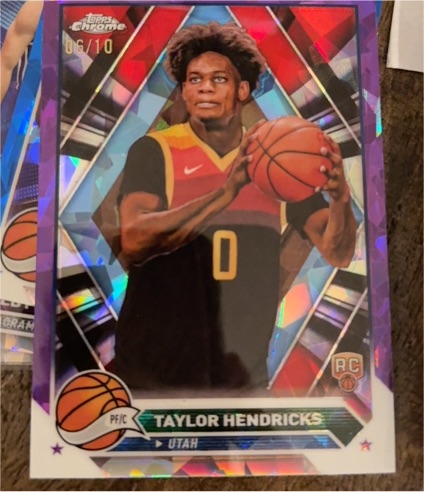 2023-24 Topps Chrome #147 Taylor Hendricks — front