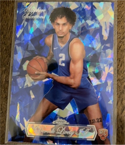 2023-24 Topps Chrome Sapphire Selections #SS-17 Dereck Lively II — front