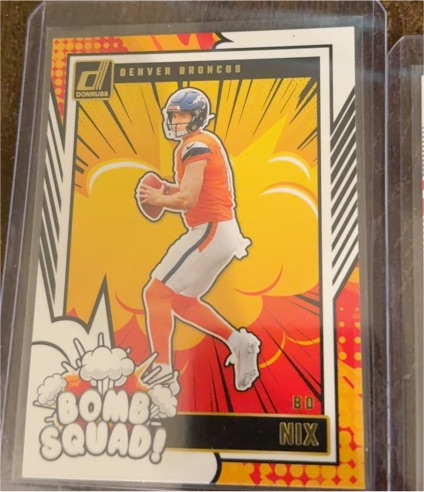 2024 Panini Donruss #27 Bo Nix Bomb Squad — front
