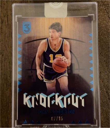 2024 Topps Three #KO-3 John Stockton Knockout — front