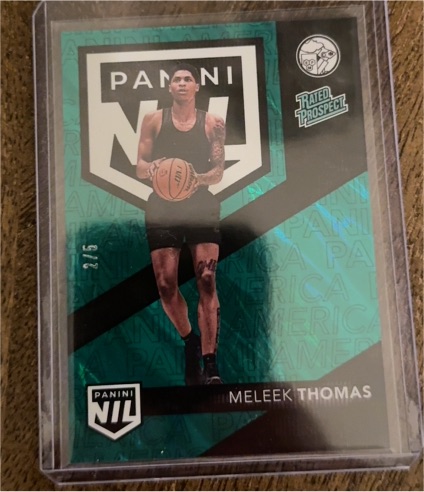 2025 Panini The National #NIL20 Meleek Thomas — front