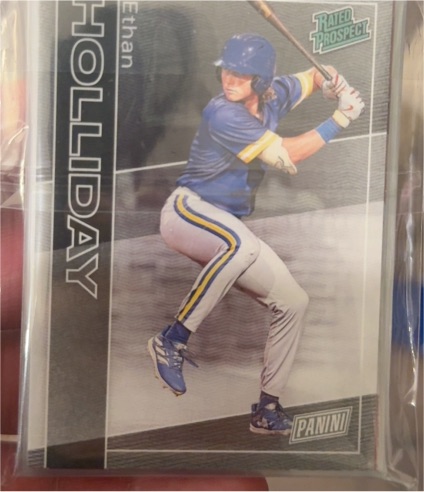 2025 Panini National Silver Pack #RP1 Ethan Holliday Rated Prospect — front