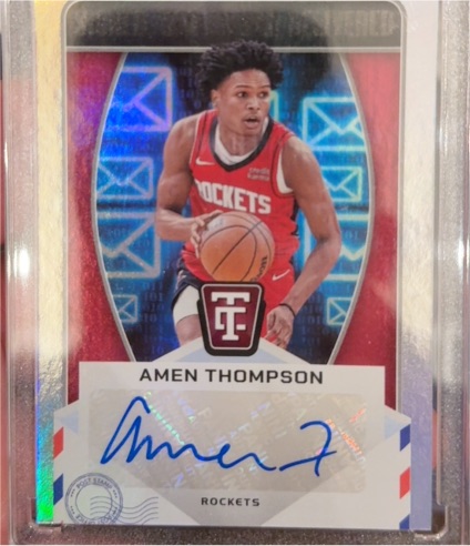 2024-25 Panini Totally Certified Signed, Sealed and Delivered #SD-THO Amen Thompson — front