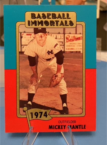 1980 SSPC Baseball Immortals #145 Mickey Mantle — front