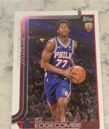 2025-26 Topps #203 VJ Edgecombe — front