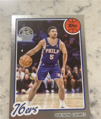 2025-26 Topps #80BK-46 Quentin Grimes 1980-81 Topps Basketball — front