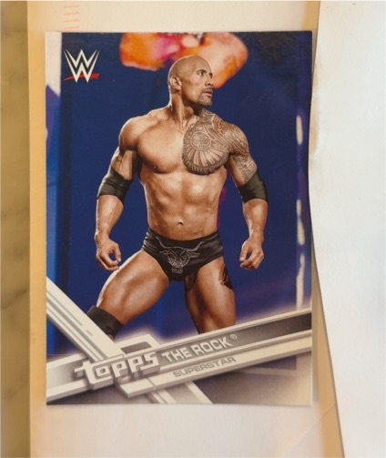 2017 Topps WWE #1 The Rock — front