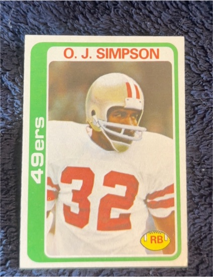 1978 Topps #400 O.J. Simpson — front