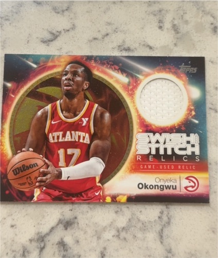 2025-26 Topps Basketball Swish & Stitch Relics #SST-OO Onyeka Okongwu — front