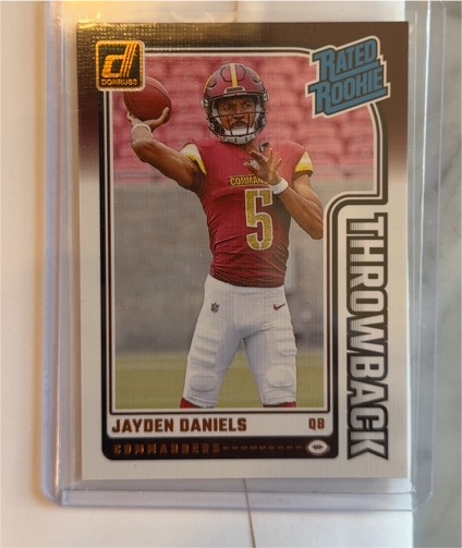 2024 Panini Donruss Rated Rookie Throwbacks #43 Jayden Daniels — front