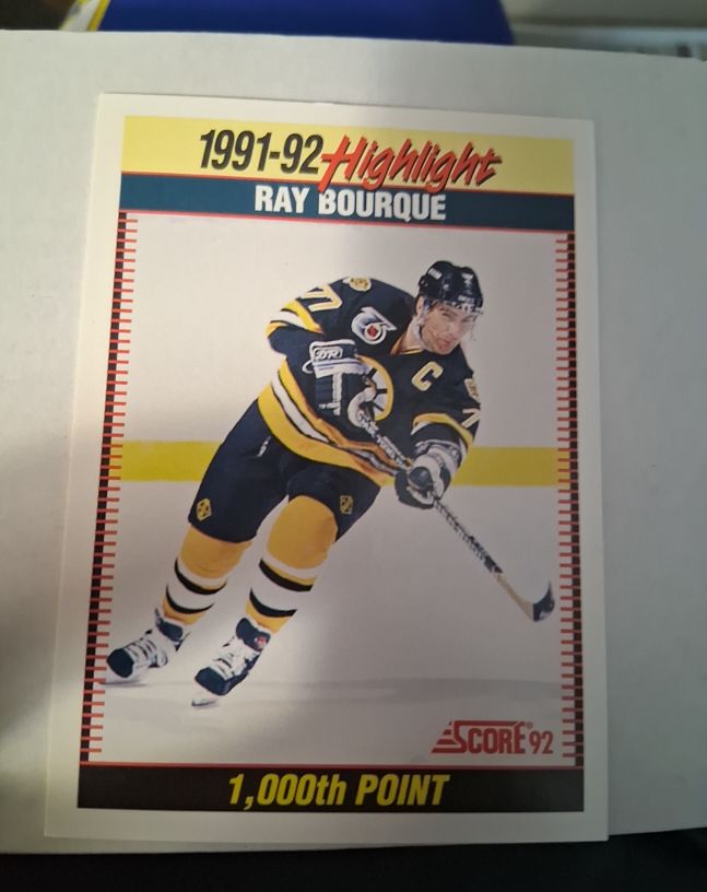 1992-93 Score #447 Ray Bourque — front