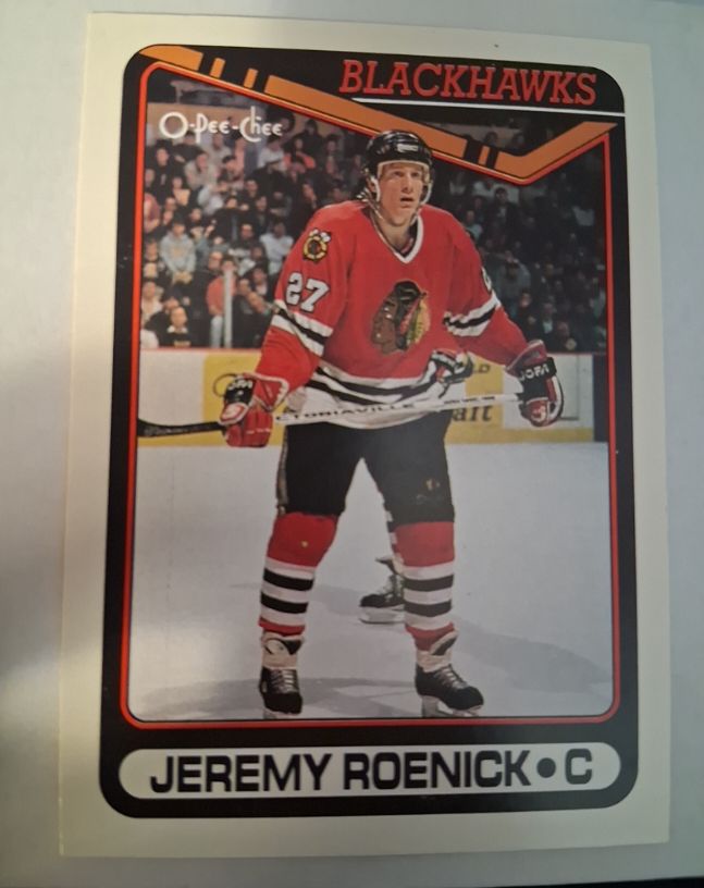 1990-91 O-Pee-Chee #7 Jeremy Roenick — front