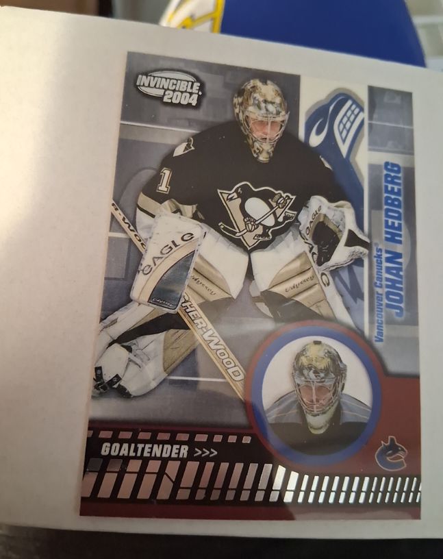 2003-04 Pacific Invincible #95 Johan Hedberg — front