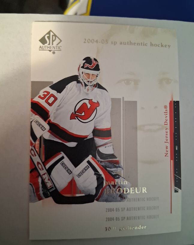 2004-05 Upper Deck SP Authentic #52 Martin Brodeur — front