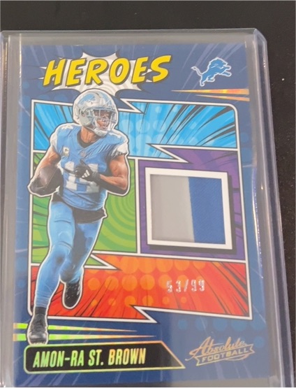 2025 Panini Absolute Heroes #Amon-Ra St. Brown — front
