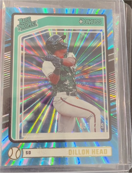 2024 Donruss #178 Dillon Head Orange Laser — front