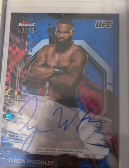 2024 Topps Finest UFC #FA-TNW Tyron Woodley — front
