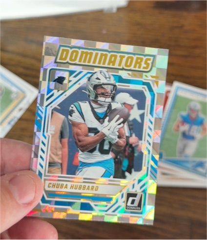 2025 Donruss Dominators #DOM-CHD Chuba Hubbard — front