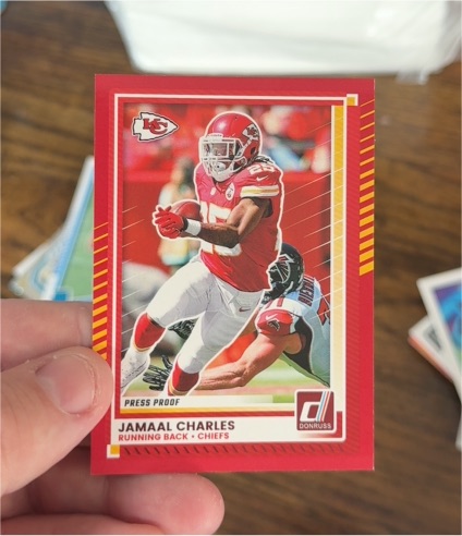 2025 Panini Donruss Press Proof Jamaal Charles — front