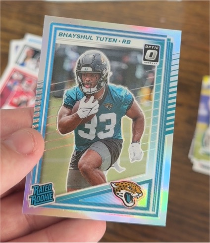 2025 Panini Donruss Optic #333 Bhayshul Tuten Rated Rookie — front