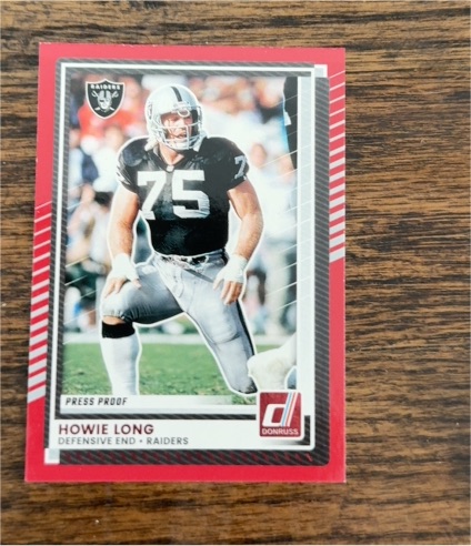 2025 Donruss #156 Howie Long Press Proof — front