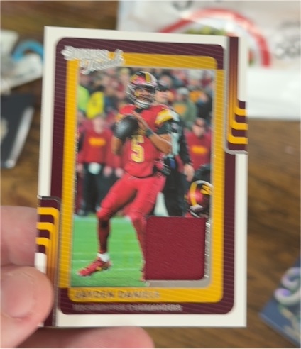 2025 Panini Donruss #DTH-JDS Jayden Daniels — front