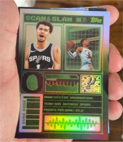 2025-26 Topps Basketball Scan & Slam #SS-15 Victor Wembanyama — front