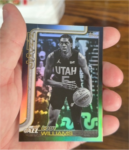 2025-26 Topps #130 Cody Williams — front