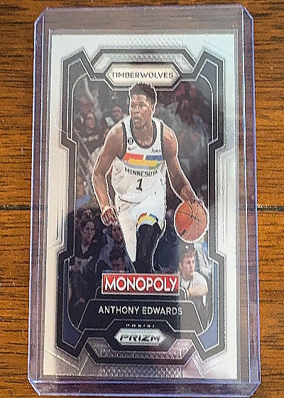 2023-24 Panini Prizm Monopoly #52 Anthony Edwards — front