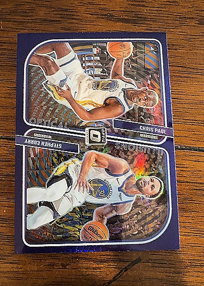 2023-24 Donruss Optic #5 Stephen Curry Chris Paul Optical Illusions — front