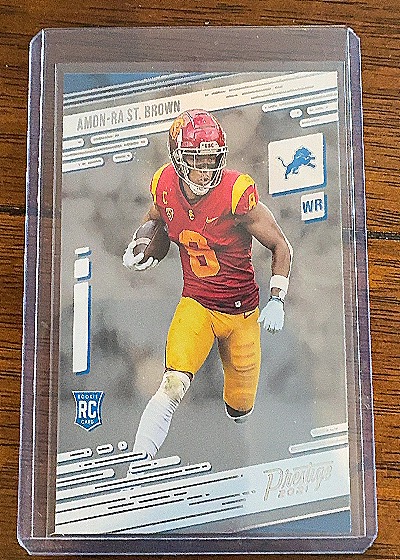 2021 Panini Prestige #234 Amon-Ra St. Brown Rookie RC — front