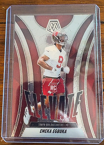2025 Panini Mosaic #2 Emeka Egbuka Elevate Rookie Card — front