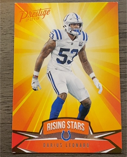 2019 Panini Prestige Rising Stars #RS-DL Darius Leonard — front