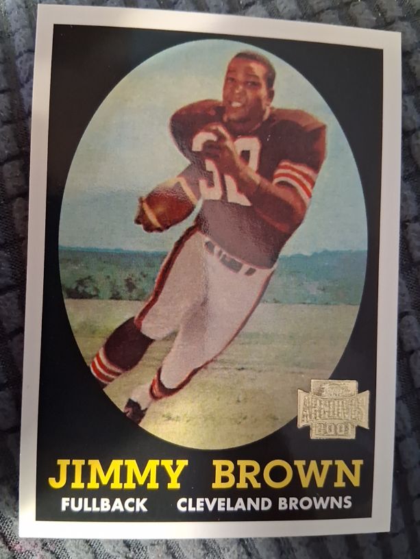 2001 Topps Archives '58 #38 Jim Brown — front