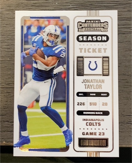 2022 Panini Contenders Season Ticket #44 Jonathan Taylor — front