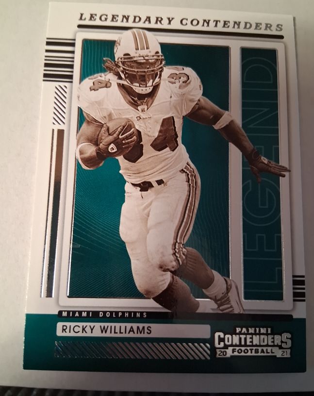 2021 Panini Contenders #LGD-RWI Ricky Williams Legendary Contenders — front
