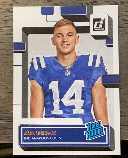 2022 Donruss #321 Alec Pierce Rated Rookies Portrait — front