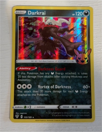 2020 Pokémon #105 Darkrai — front
